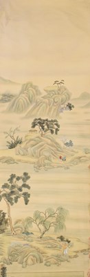 Lot 350 - Fourteen rolls of 20th Century Chinese watercolour wallpaper