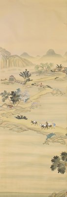 Lot 350 - Fourteen rolls of 20th Century Chinese watercolour wallpaper