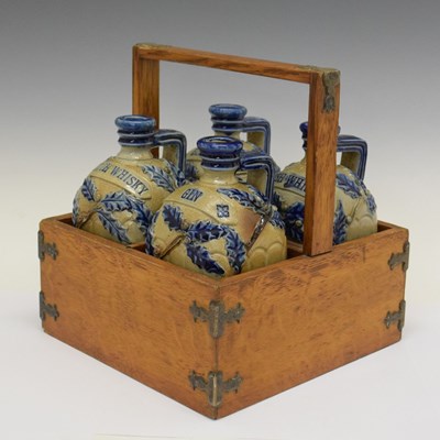 Lot 448 - Set of four Bailey & Fulham decanters
