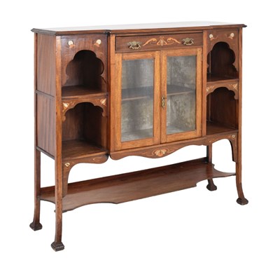 Lot 677 - Edwardian inlaid cabinet