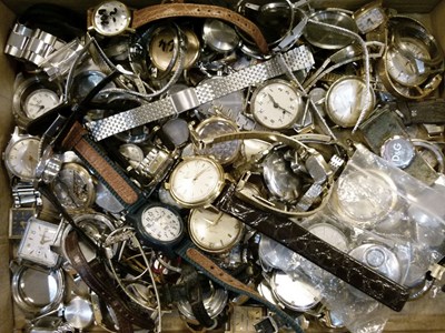 Lot 133 - Unbranded and other watch heads and parts