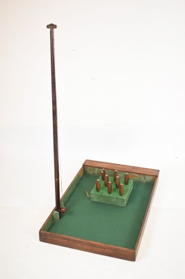 Lot 719 - 20th Century table-top skittles game