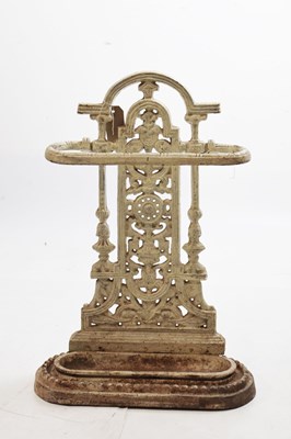 Lot 708 - Cast iron stick stand