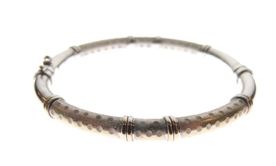Lot 85 - Italian white metal (375) bangle
