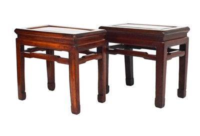 Lot 714 - Pair of Chinese low tables or stools