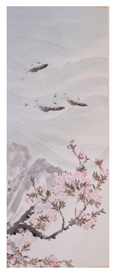 Lot 594 - Group of Chinese scrolls (boxed)