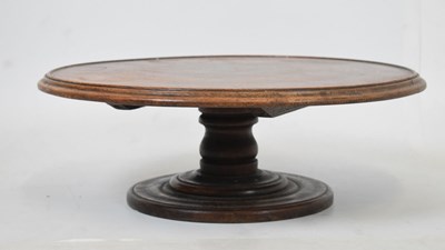 Lot 702 - 19th Century oak lazy Susan