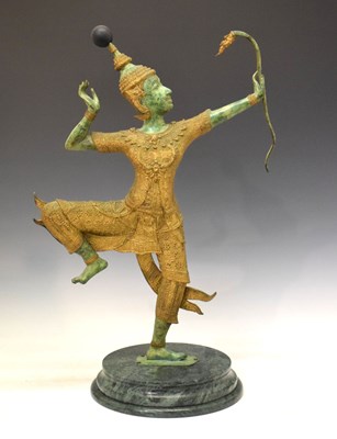 Lot 596 - Thai figure of a dancer (large)