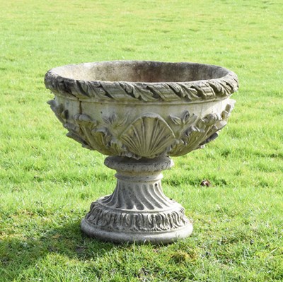 Lot 807 - Composition stone garden urn