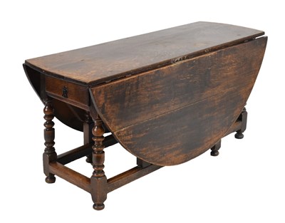 Lot 178 - Large 18th Century oak gateleg table