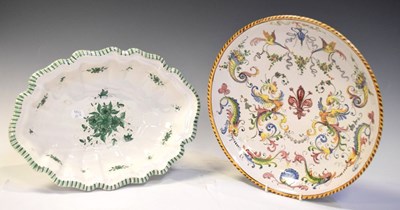 Lot 366 - Italian maiolica dish and bowl