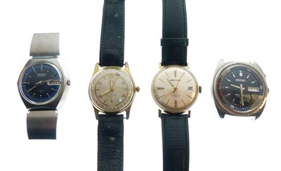 Lot 114 - Two gentlemen’s Seiko watch heads and two vintage watches