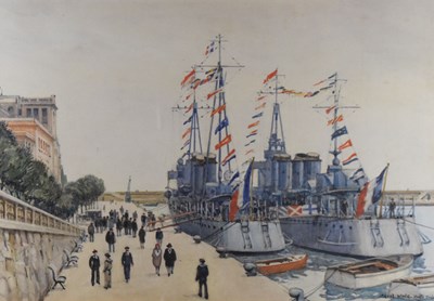 Lot 533 - Cecil King - Watercolour - 'Monte Carlo'