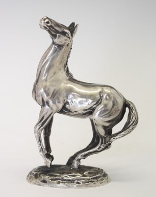 Lot 343 - Modern cast solid silver sculpture 'Playing Up' by Lorne Mckean
