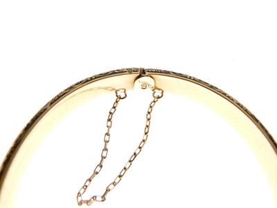 Lot 319 - Carlo Giuliano enamelled hinged bangle