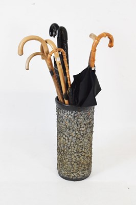 Lot 739 - Stick stand and sticks/umbrellas