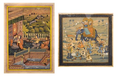 Lot 484 - Two Indian watercolour studies