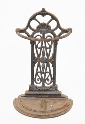 Lot 768 - Cast metal umbrella stand