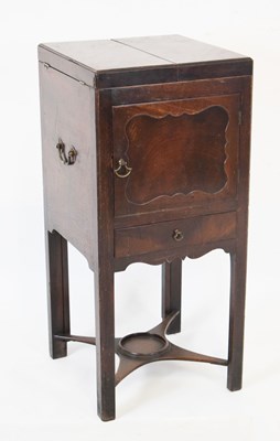 Lot 757 - Late Georgian mahogany washstand
