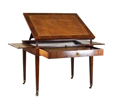 Lot 198 - Jean-Joseph Chapuis (Belgian, 1765-1864) - Architect's mahogany table