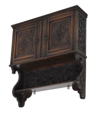 Lot 761 - Oak hanging cupboard