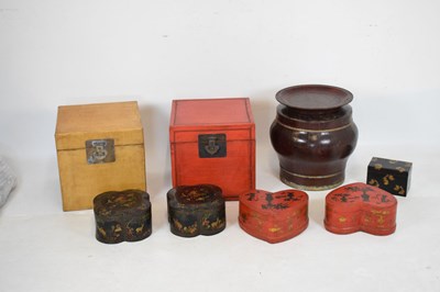 Lot 223 - Quantity of lacquer boxes etc