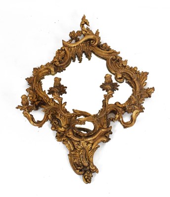 Lot 186 - 19th Century Louis XV-style gilt gesso girandole
