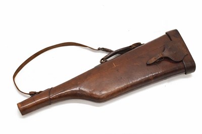 Lot 436 - Leather gun case