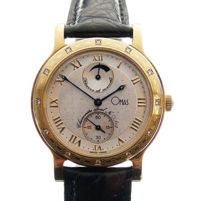 Lot 257 - Omas Prius - Gentleman's 18K gold cased chronometer wristwatch