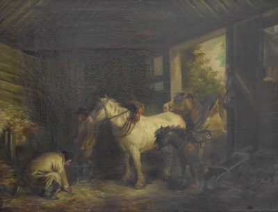 Lot 511 - Oil on canvas after George Morland