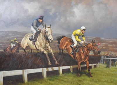 Lot 543 - Graham Isom (b.1945) - Oil on canvas - Desert Orchid