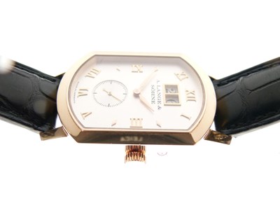 Lot 252 - A. Lange & Söhne  - Gentleman's 18K gold Grande Arkade wristwatch