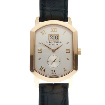 Lot 252 - A. Lange & Söhne  - Gentleman's 18K gold Grande Arkade wristwatch