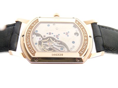 Lot 252 - A. Lange & Söhne  - Gentleman's 18K gold Grande Arkade wristwatch