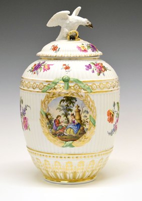 Lot 401 - KPM porcelain covered vase