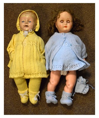 Lot 316 - Two circa 1920's dolls