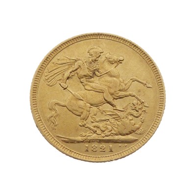 Lot 346 - George IV gold sovereign, 1821