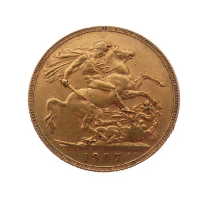 Lot 353 - Edward VII gold sovereign, 1907