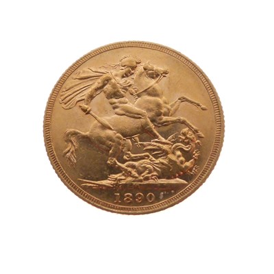 Lot 351 - Victorian Melbourne Mint gold sovereign, 1890