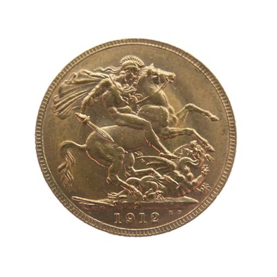 Lot 356 - George V Perth Mint gold sovereign, 1912