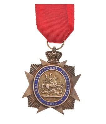 Lot 200 - Army Temperance Association India medal