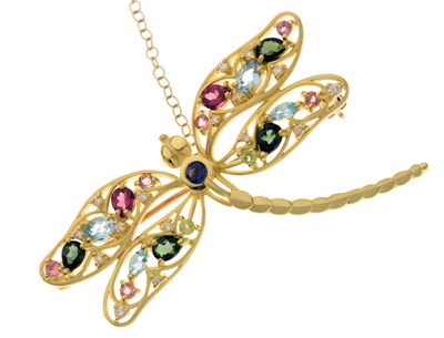 Lot 43 - Dragonfly brooch