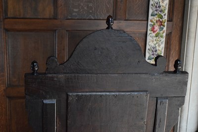 Lot 1 - Charles I panel-back open armchair, South West Yorkshire circa 1630
