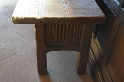 Lot 9 - Oak table cupboard