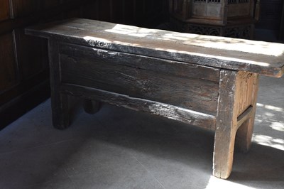 Lot 9 - Oak table cupboard