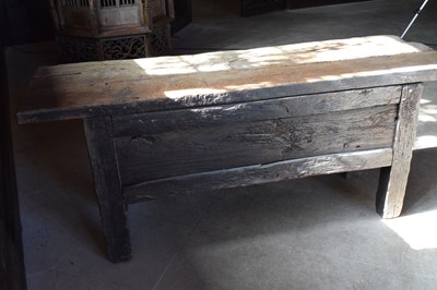 Lot 9 - Oak table cupboard