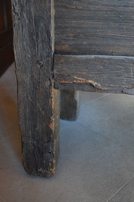 Lot 9 - Oak table cupboard