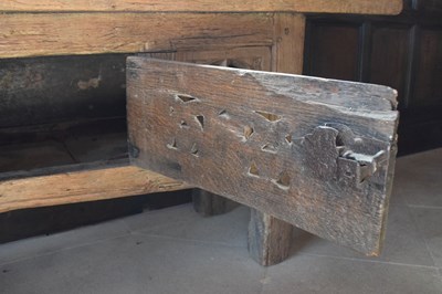 Lot 9 - Oak table cupboard