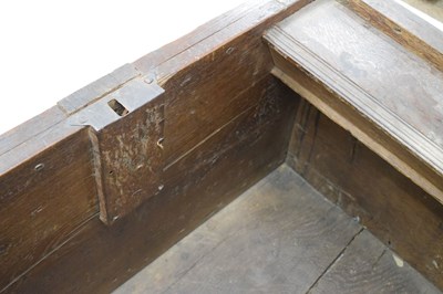 Lot 711 - Ex Barrow Court, Barrow Gurney - Small late 16th Century carved oak chest