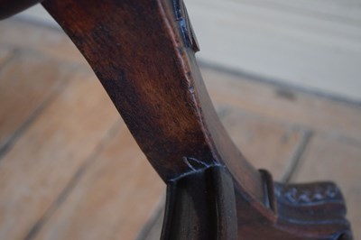 Lot 22 - Set of six late 17th Century and later walnut high back dining chairs